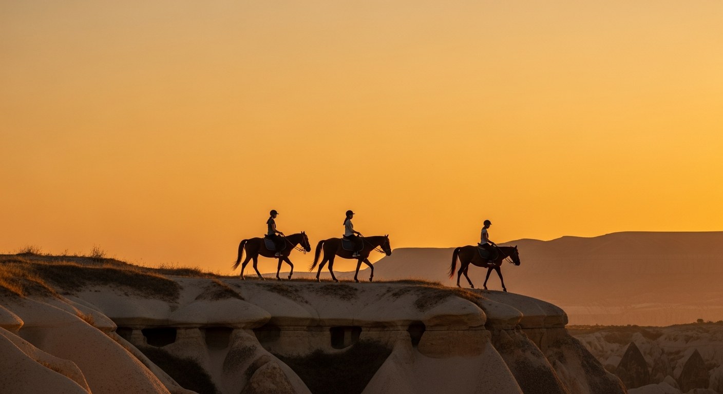 Sunset Paardrijtour — Kapadokya