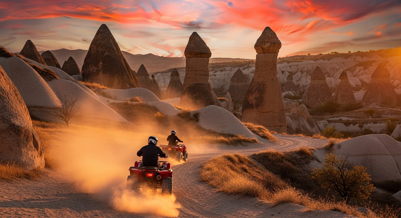 Excursion en quad au coucher du soleil — Kapadokya